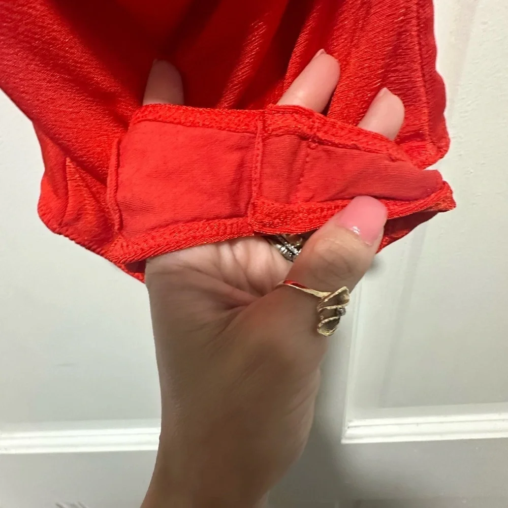 Free People Cowls in The Club Bodysuit Red Women’s Size XS Thong - Picture 7 of 7